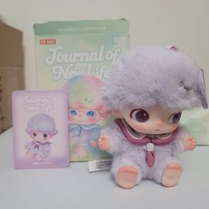 Dimoo Journal Of New Life - Innocence Plush Pendant By Popmart